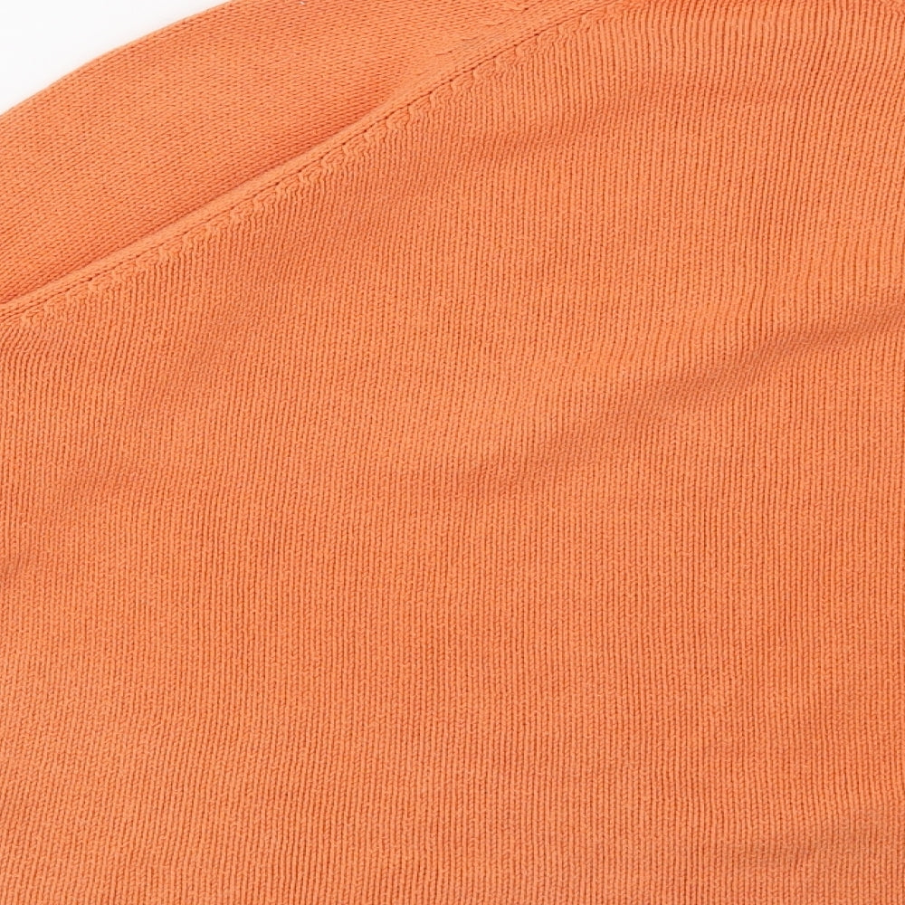 GolleHaug Womens Orange   Pullover Jumper Size 12  - smiley face