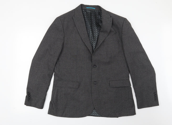 Preworn Mens Grey Jacket Suit Jacket Size 42