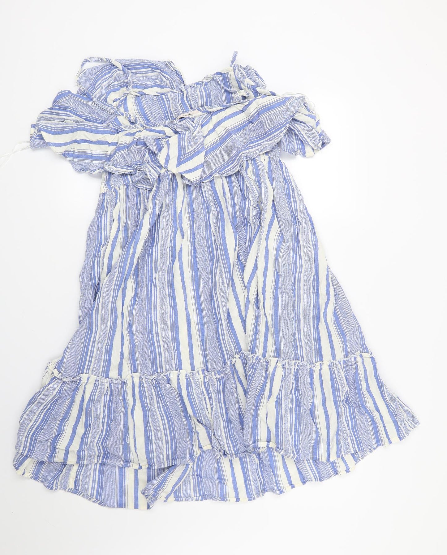 TU Womens Blue Striped  Trapeze & Swing  Size 12