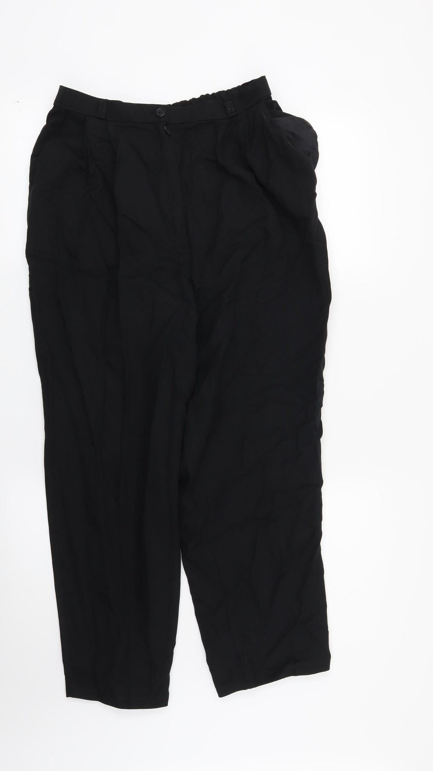 BHS Womens Black   Trousers  Size 14 L25 in