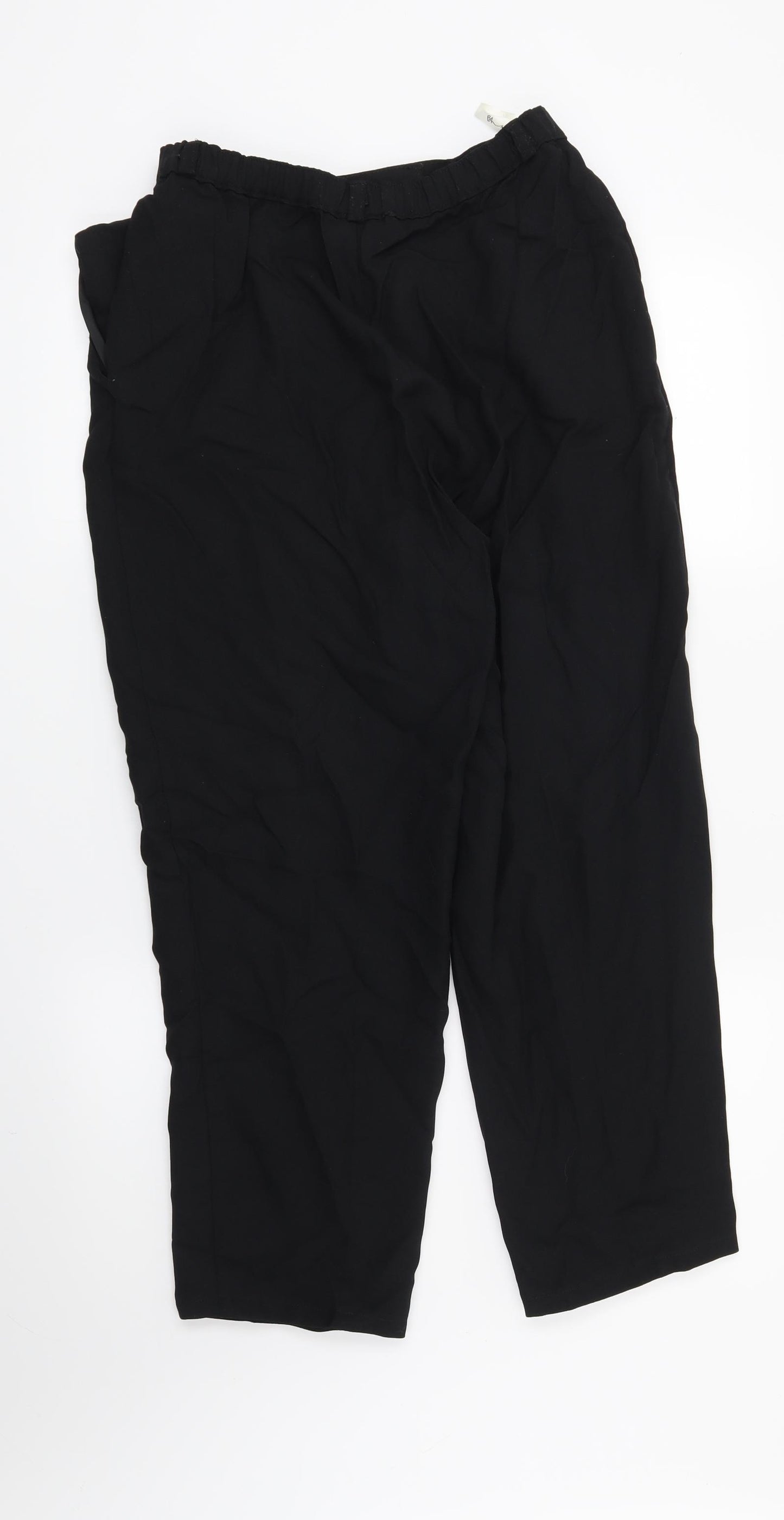 BHS Womens Black   Trousers  Size 14 L25 in