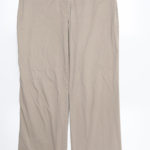 Marks and Spencer Womens Beige   Trousers  Size 12 L27 in