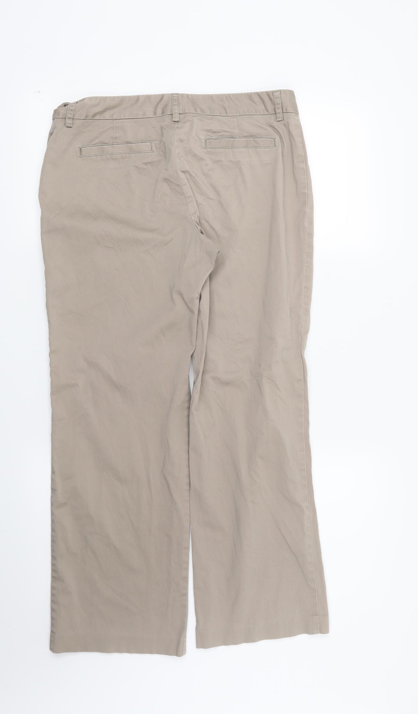 Marks and Spencer Womens Beige   Trousers  Size 12 L27 in