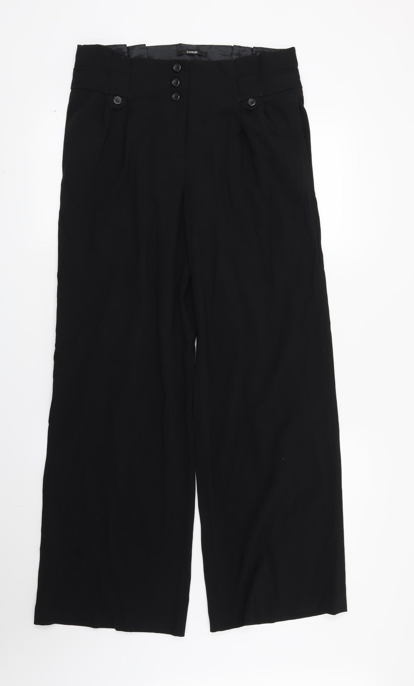 George Womens Black   Trousers  Size 10 L31 in