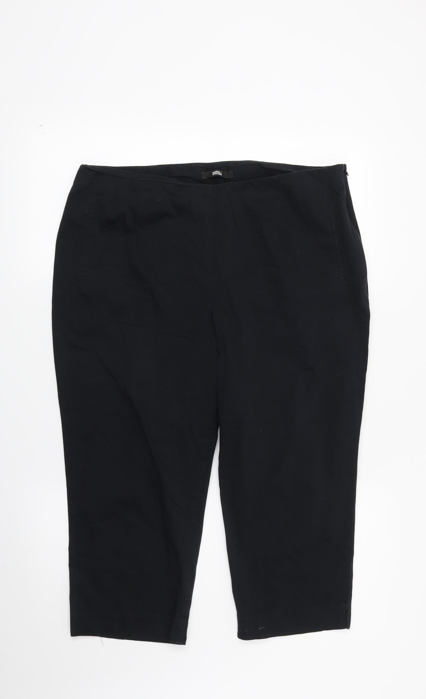 Marks and Spencer Womens Blue   Chino Trousers Size 16 L21 in