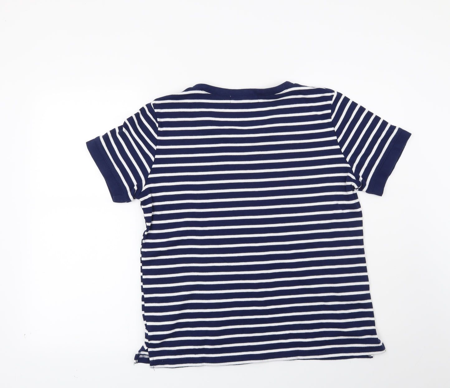 Paramour Womens Blue Striped  Basic Blouse Size XL  - Nautical