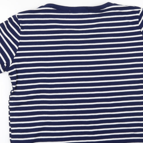 Paramour Womens Blue Striped  Basic Blouse Size XL  - Nautical