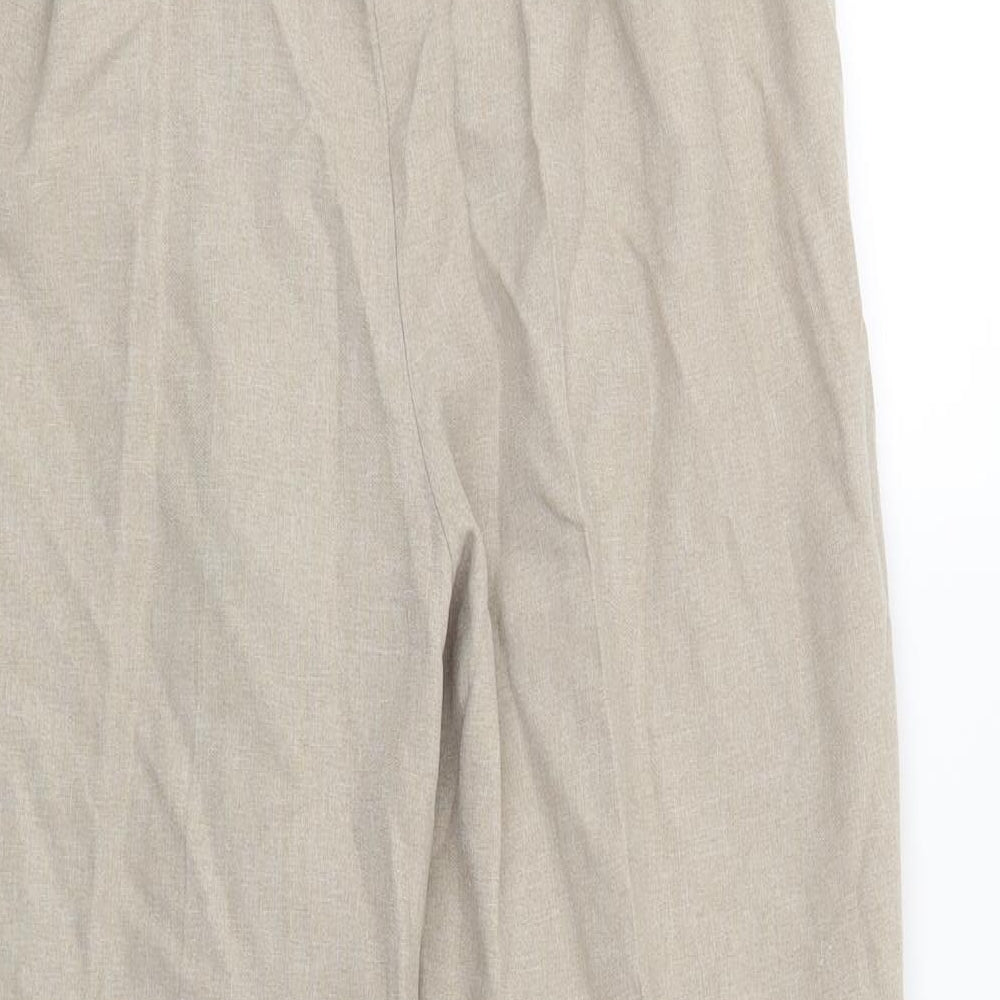 Bonmarché Womens Beige   Trousers  Size 14 L25 in