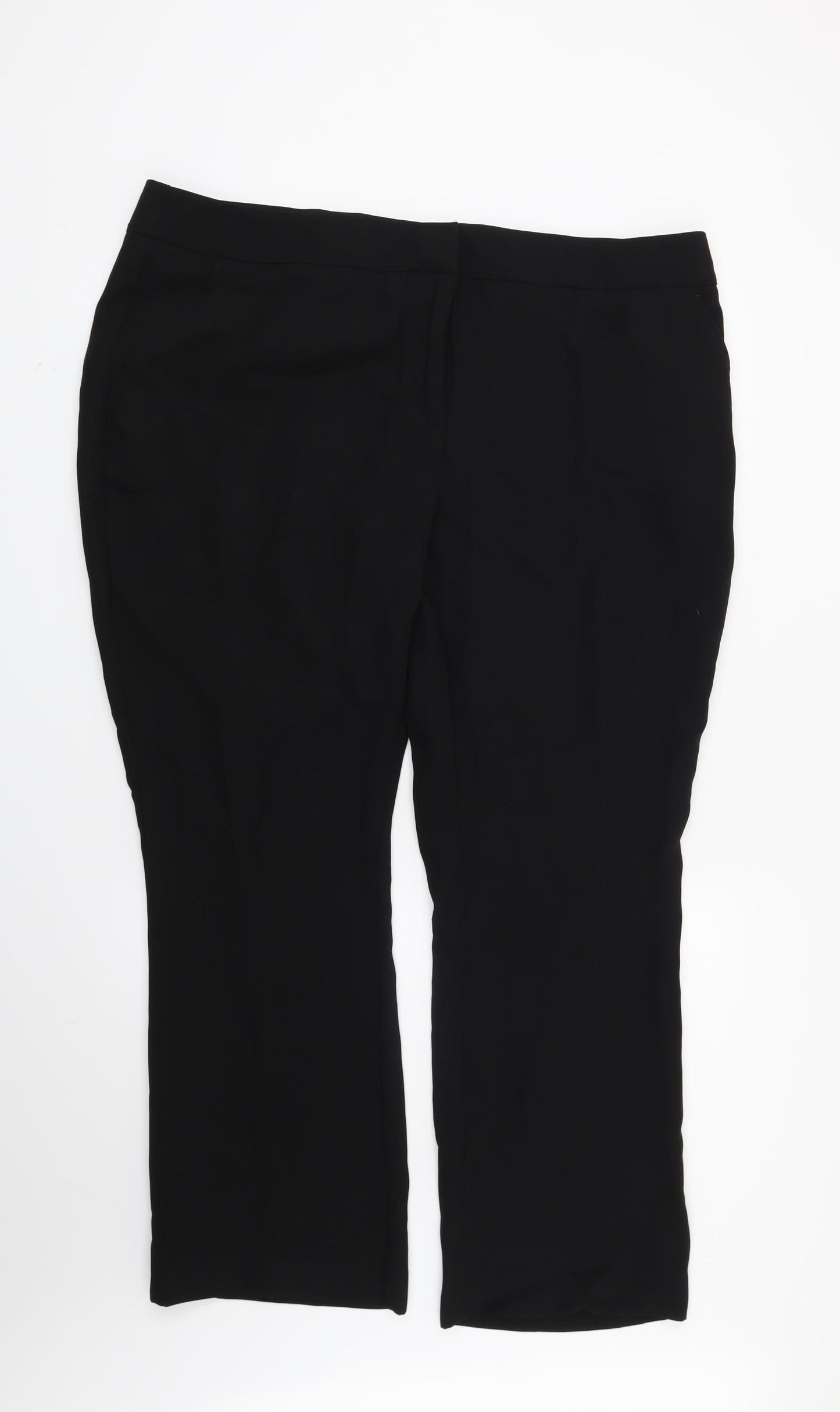 Papaya Womens Black   Trousers  Size 20 L29 in