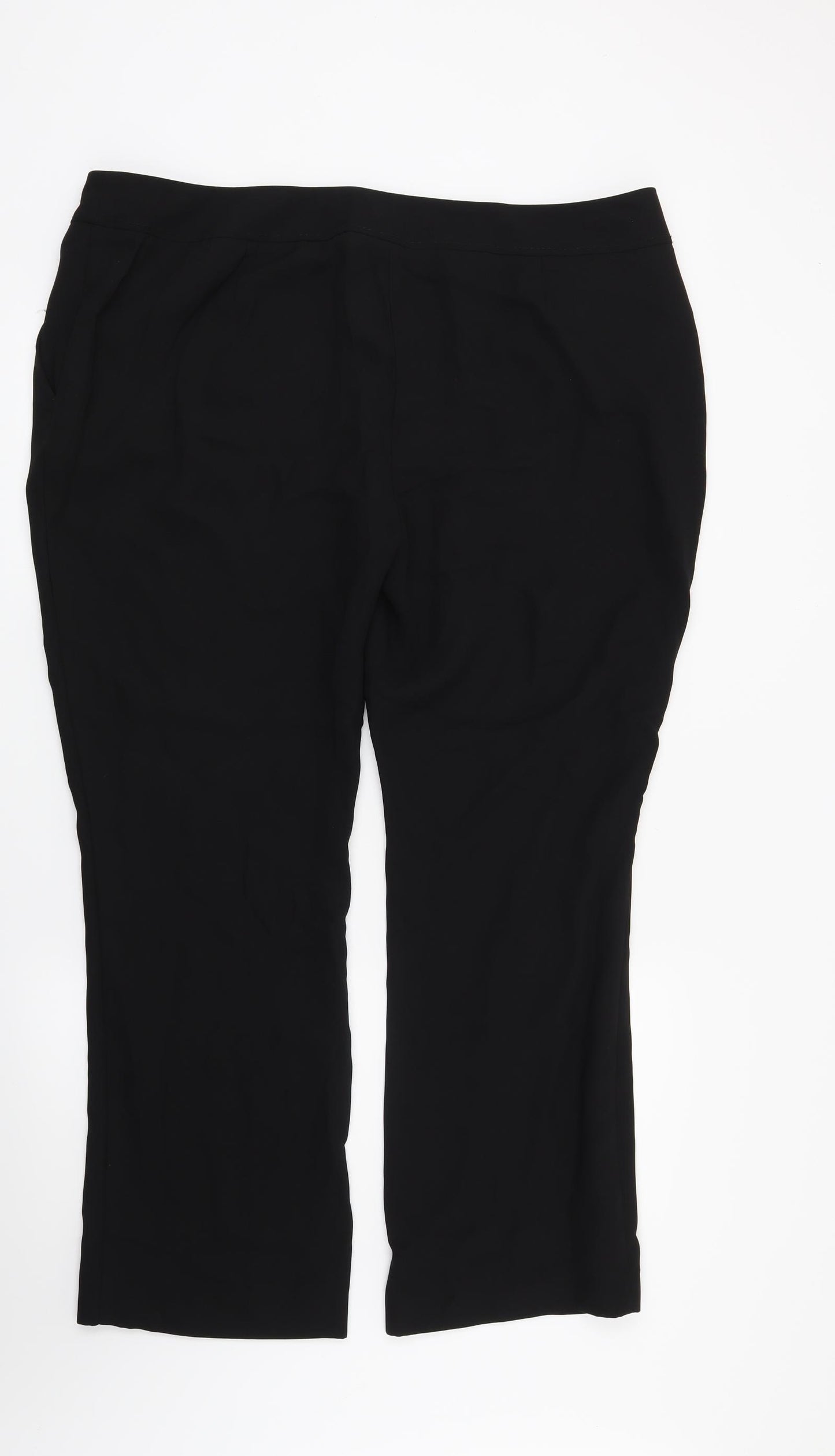 Papaya Womens Black   Trousers  Size 20 L29 in
