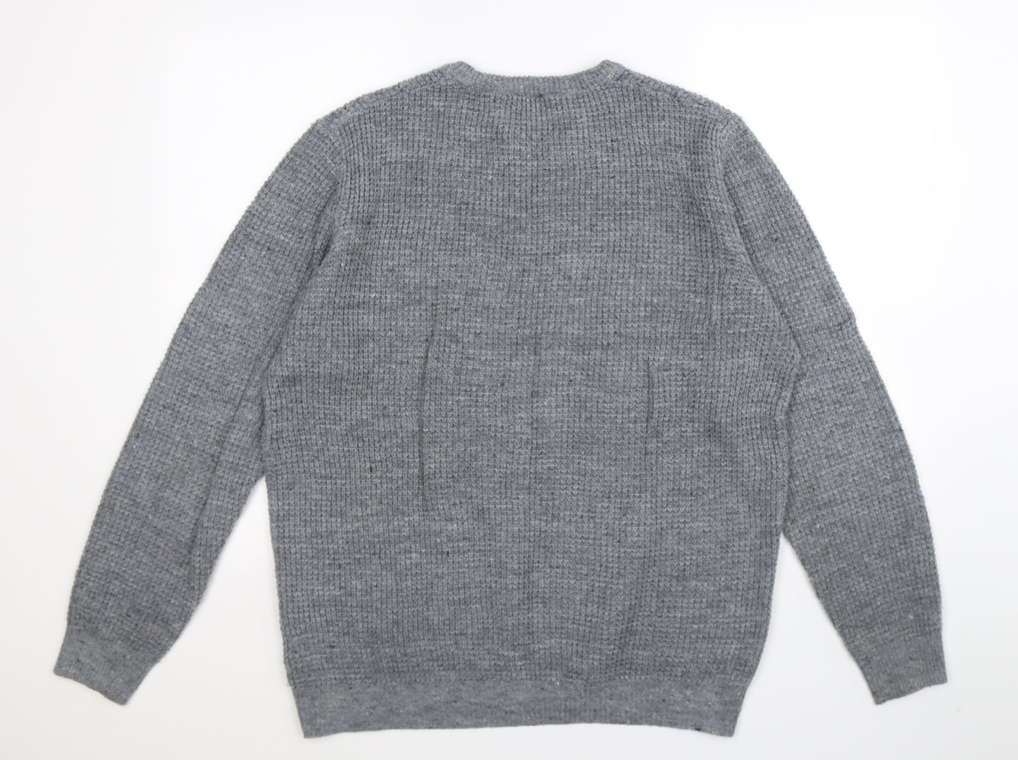 Cedar Wood State Mens Grey  Knit Pullover Jumper Size L