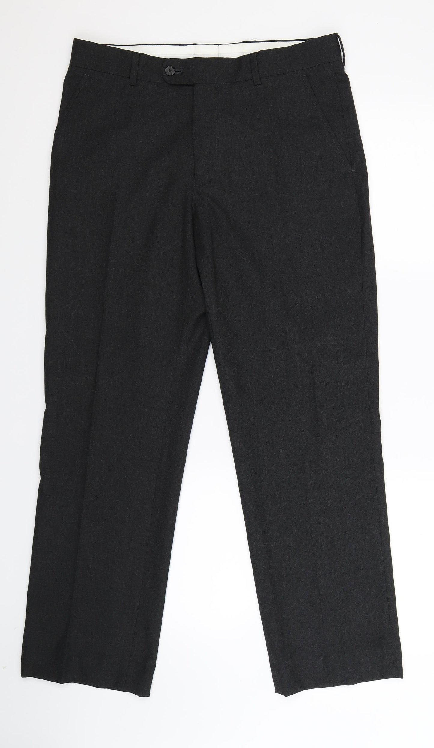 Preworn Mens Black   Dress Pants Trousers Size 32 L30 in