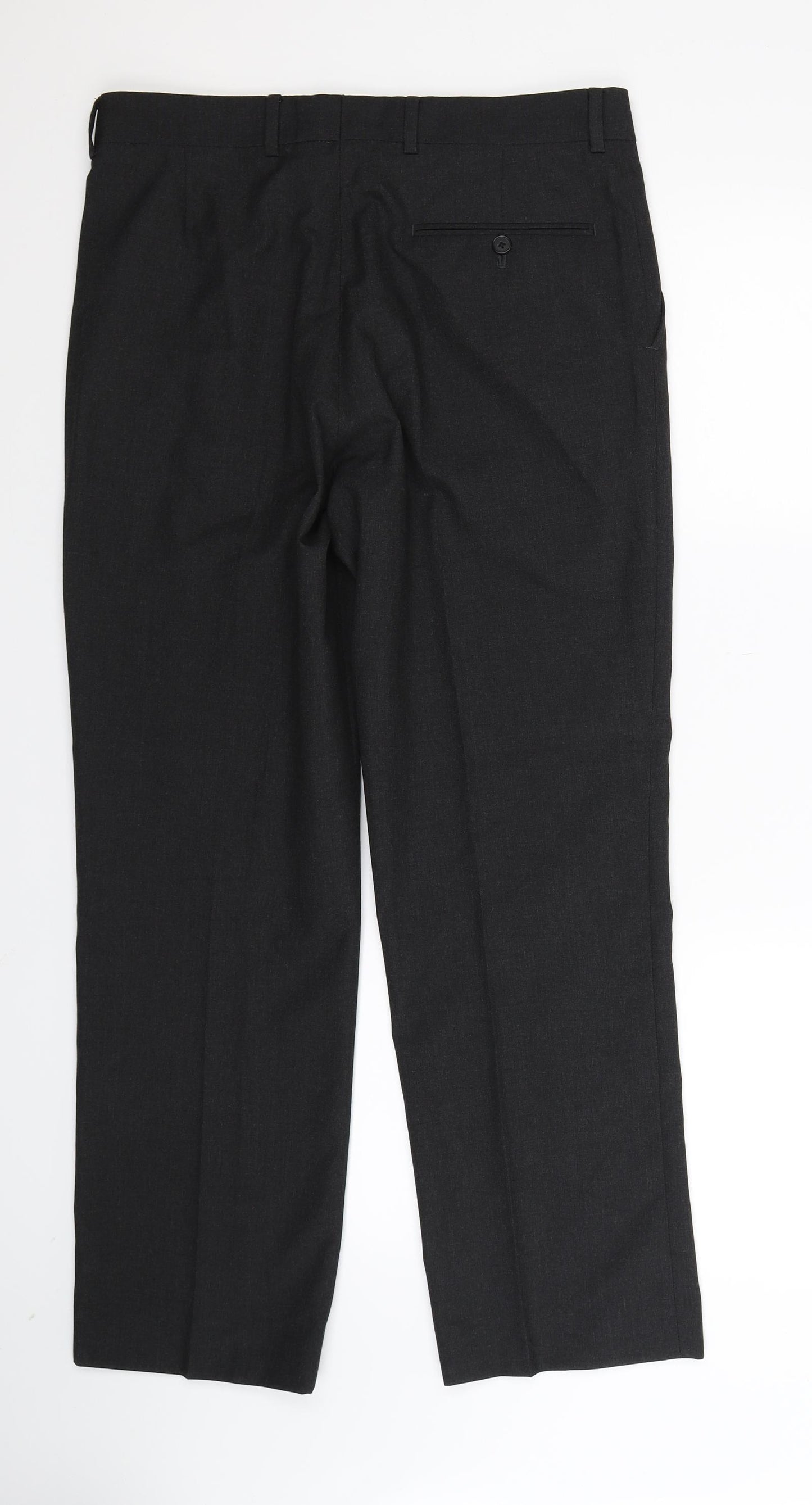 Preworn Mens Black   Dress Pants Trousers Size 32 L30 in