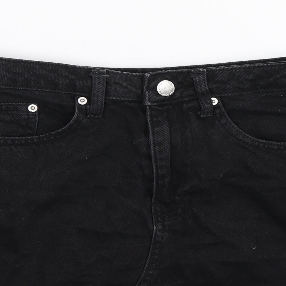 Divided Womens Black  Denim A-Line Skirt Size 8
