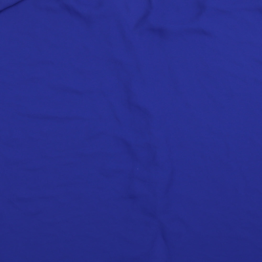 Dorothy Perkins Womens Blue  Satin Basic Button-Up Size 22