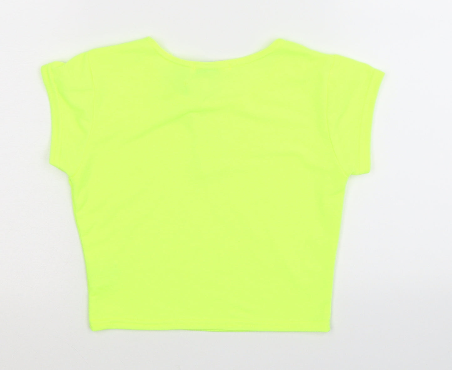 Jolly Rascals Girls Yellow   Basic T-Shirt Size 9-10 Years