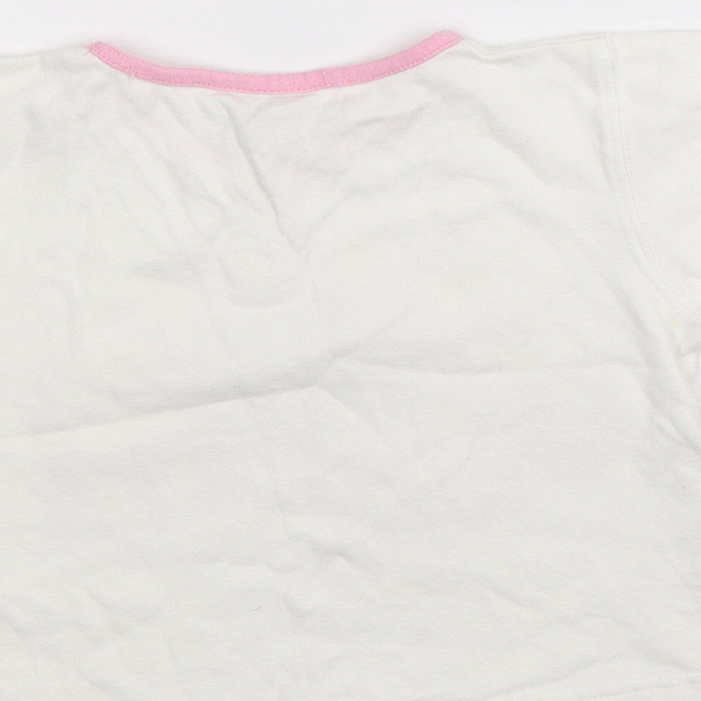 Dora the Explorer Girls White   Basic T-Shirt Size 4-5 Years