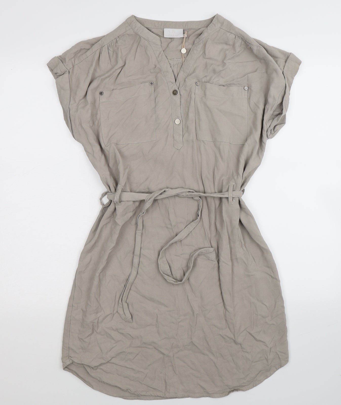 Kaffe Womens Grey   Shirt Dress  Size 12