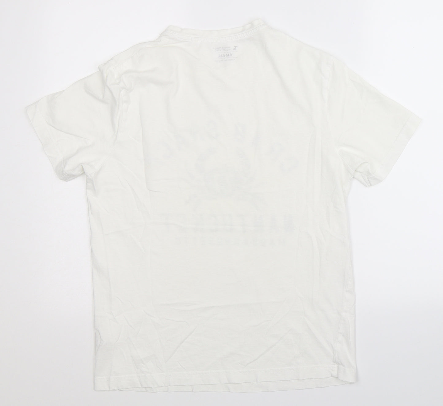 TU Mens White    T-Shirt Size S