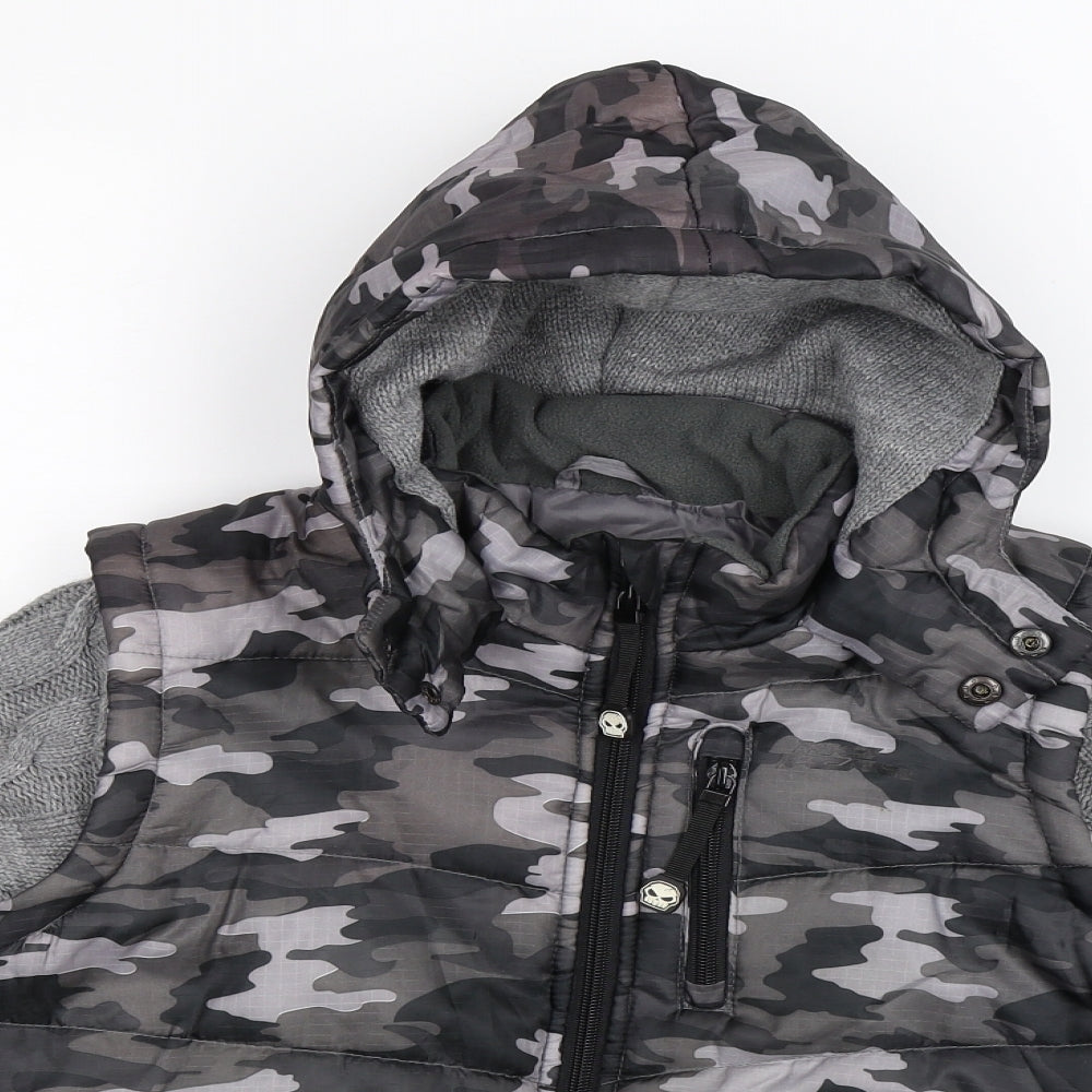 No Fear Womens Grey Camouflage  Jacket  Size 10