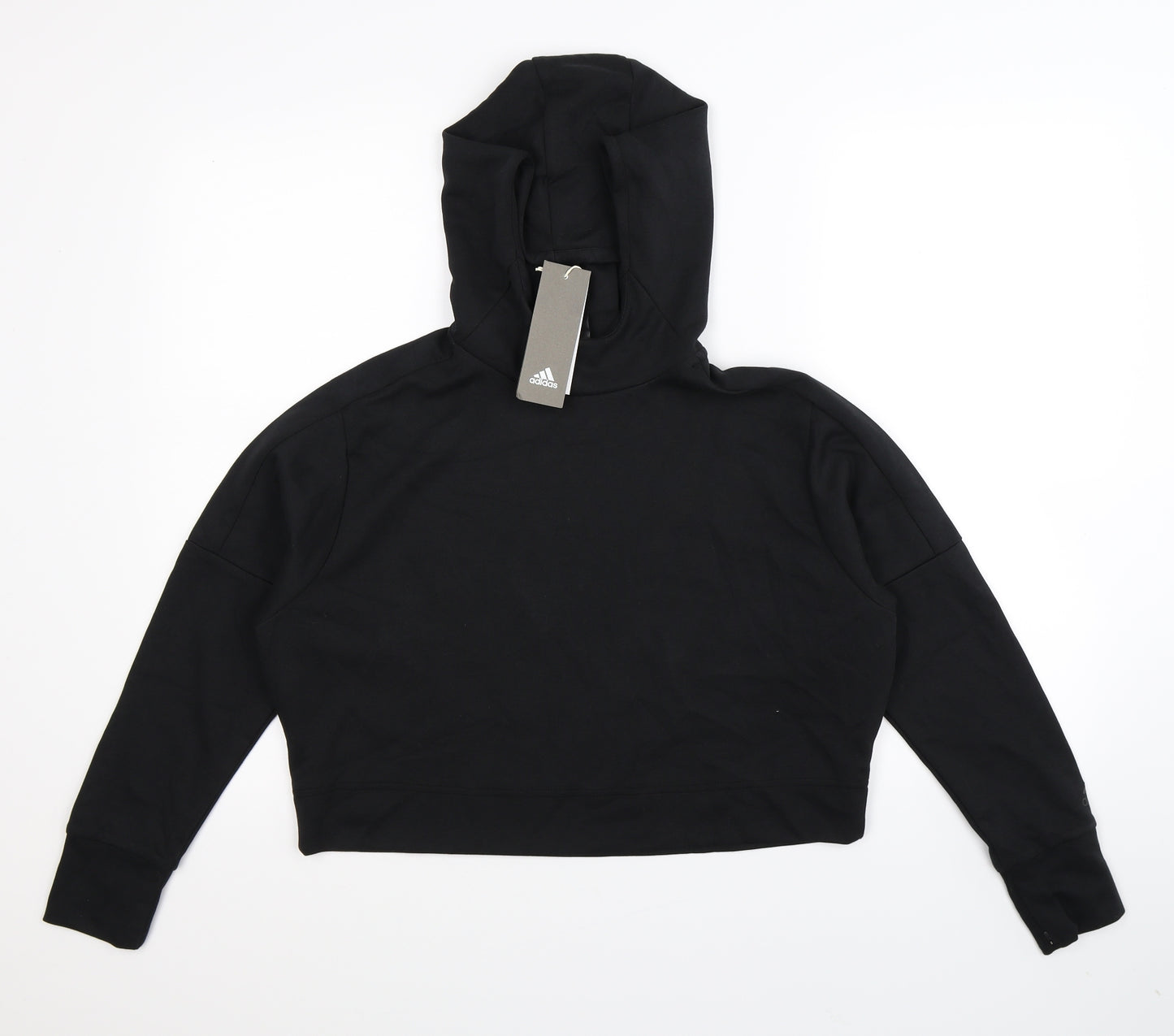 adidas Womens Black   Pullover Hoodie Size XS