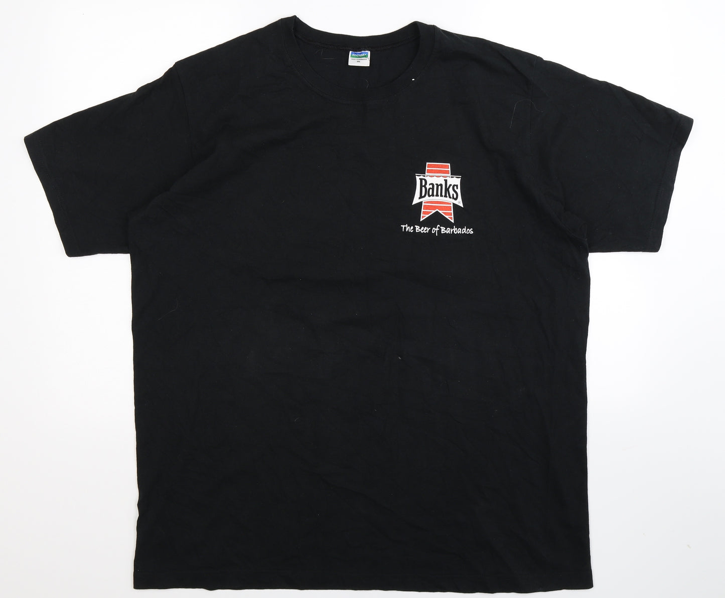River Bay Mens Black    T-Shirt Size 2XL