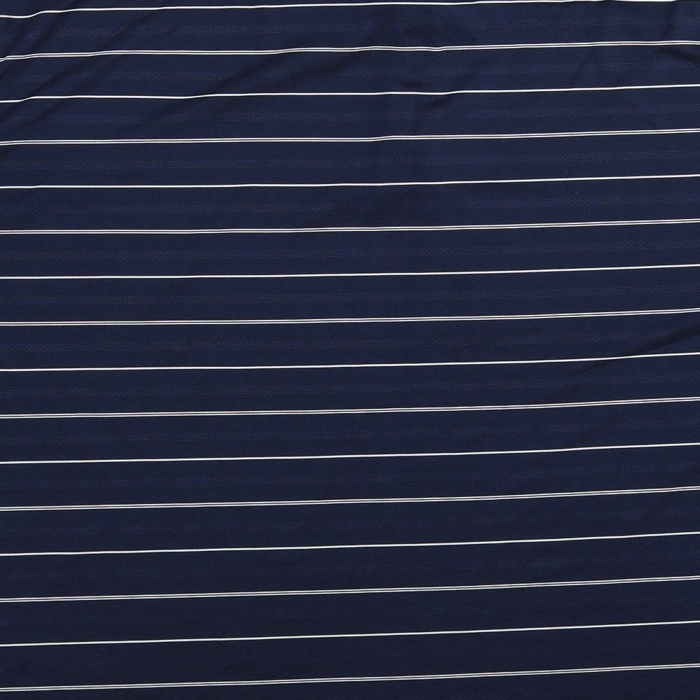 Nike Mens Blue Striped   Polo Size XL