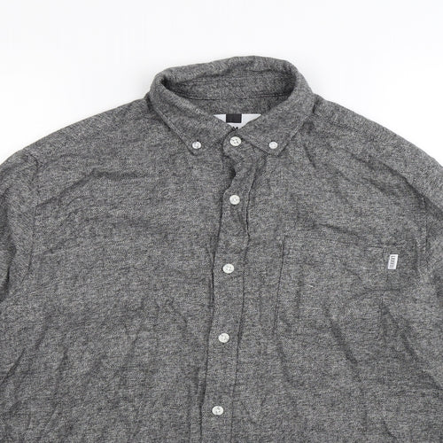Topman Mens Grey    Button-Up Size S