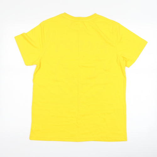 Preworn Mens Yellow    T-Shirt Size M  - Mr happy
