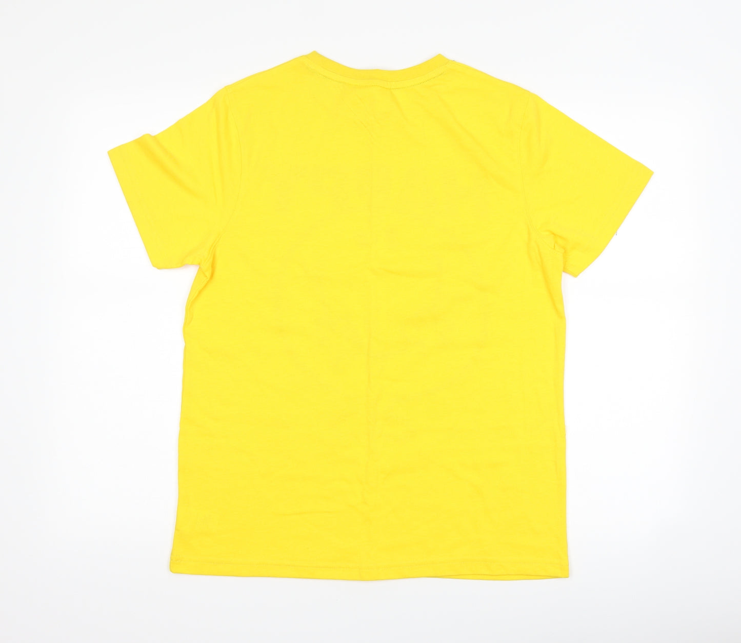 Preworn Mens Yellow    T-Shirt Size M  - Mr happy
