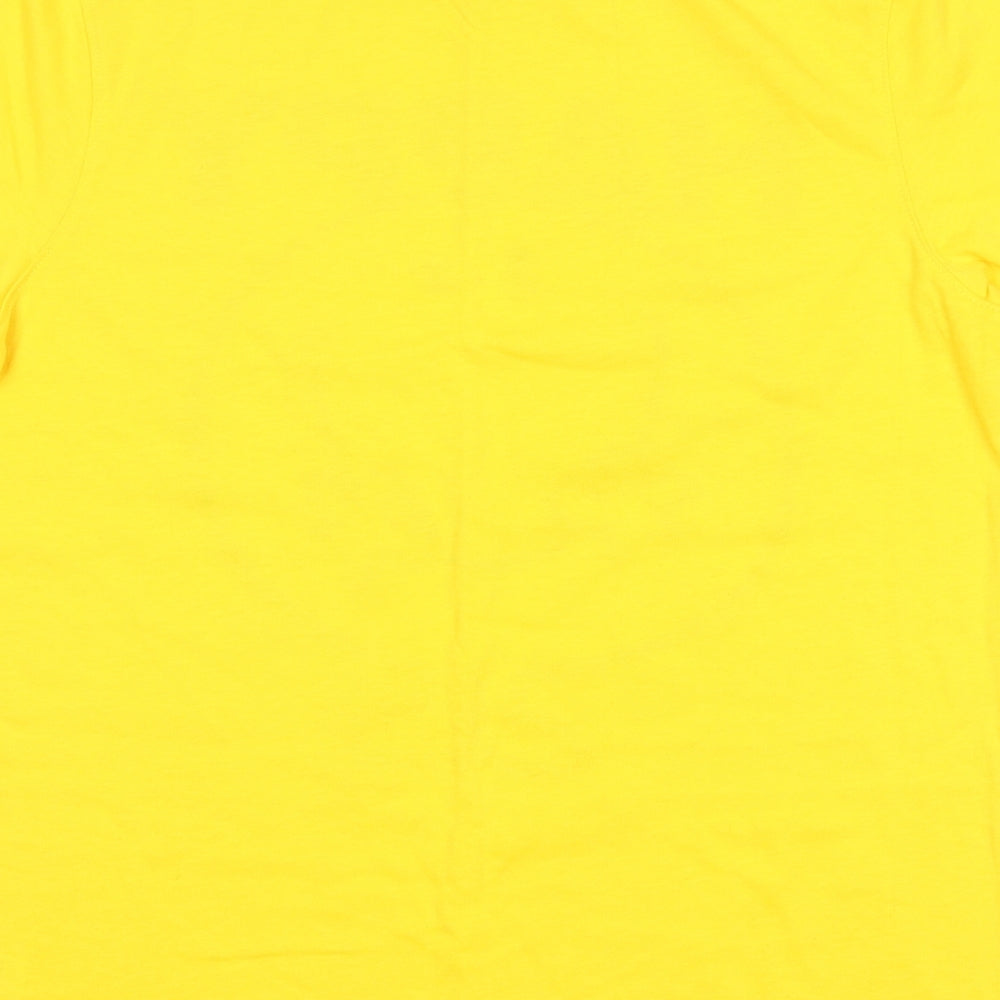 Preworn Mens Yellow    T-Shirt Size M  - Mr happy