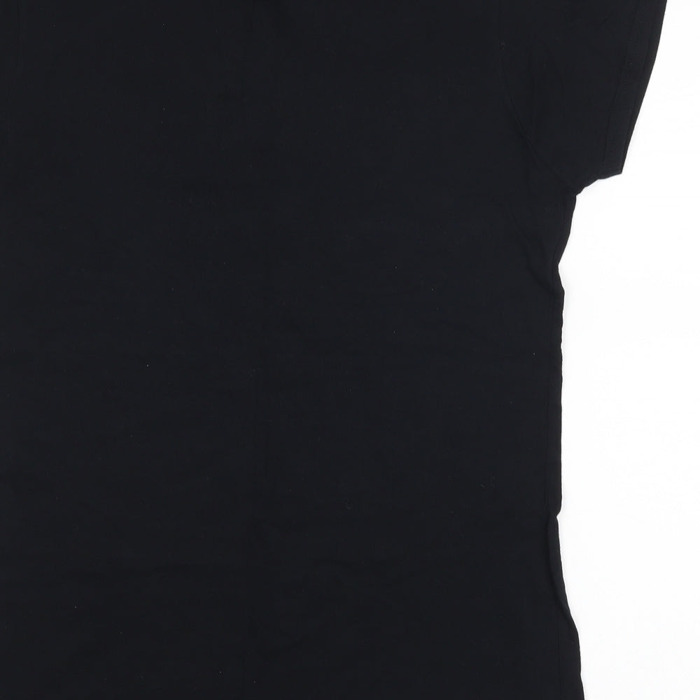 Gildan Womens Black   Basic T-Shirt Size L  - 333 I'm only half evil