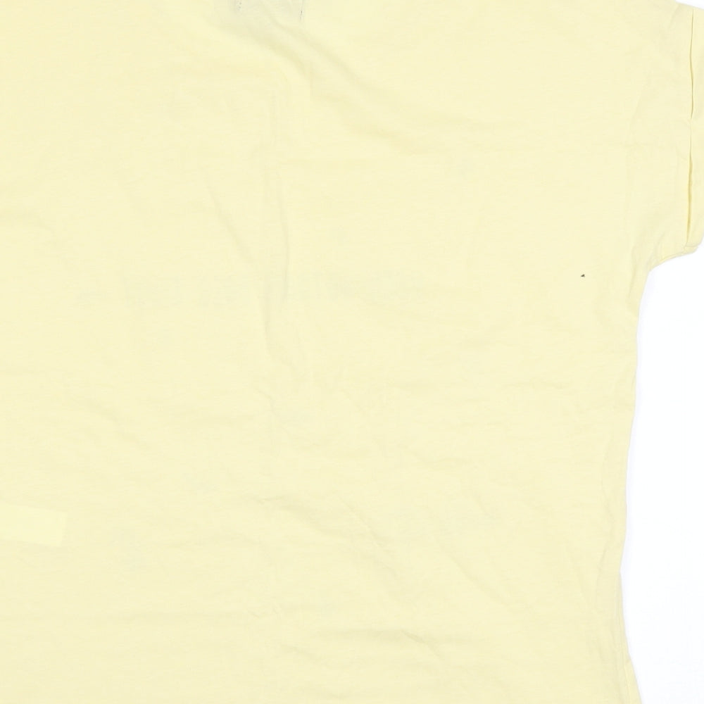 yfl reserved Womens Yellow   Basic T-Shirt Size L  - slogan