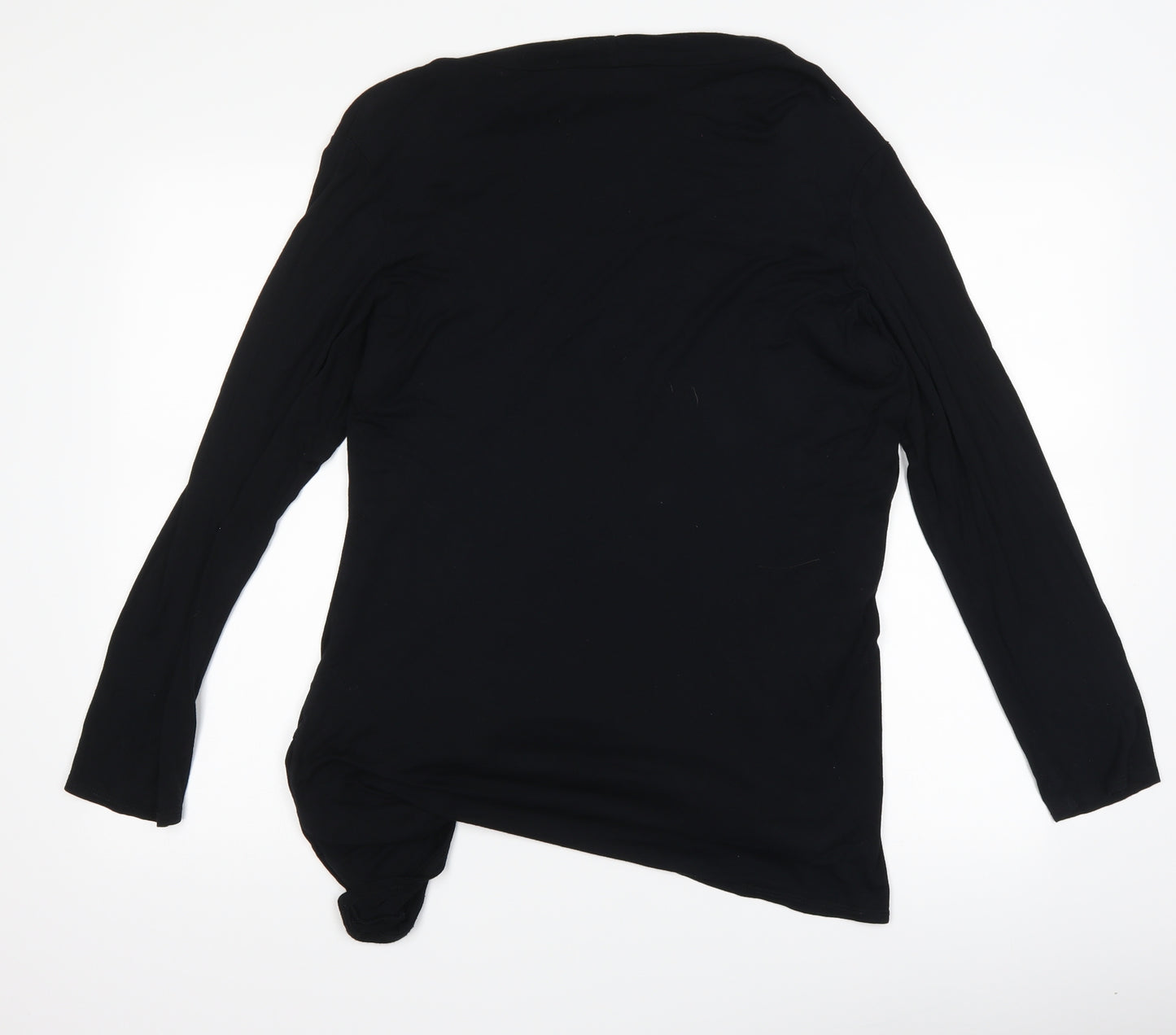 Wallis Womens Black   Basic T-Shirt Size XL  - top and cardigan in one