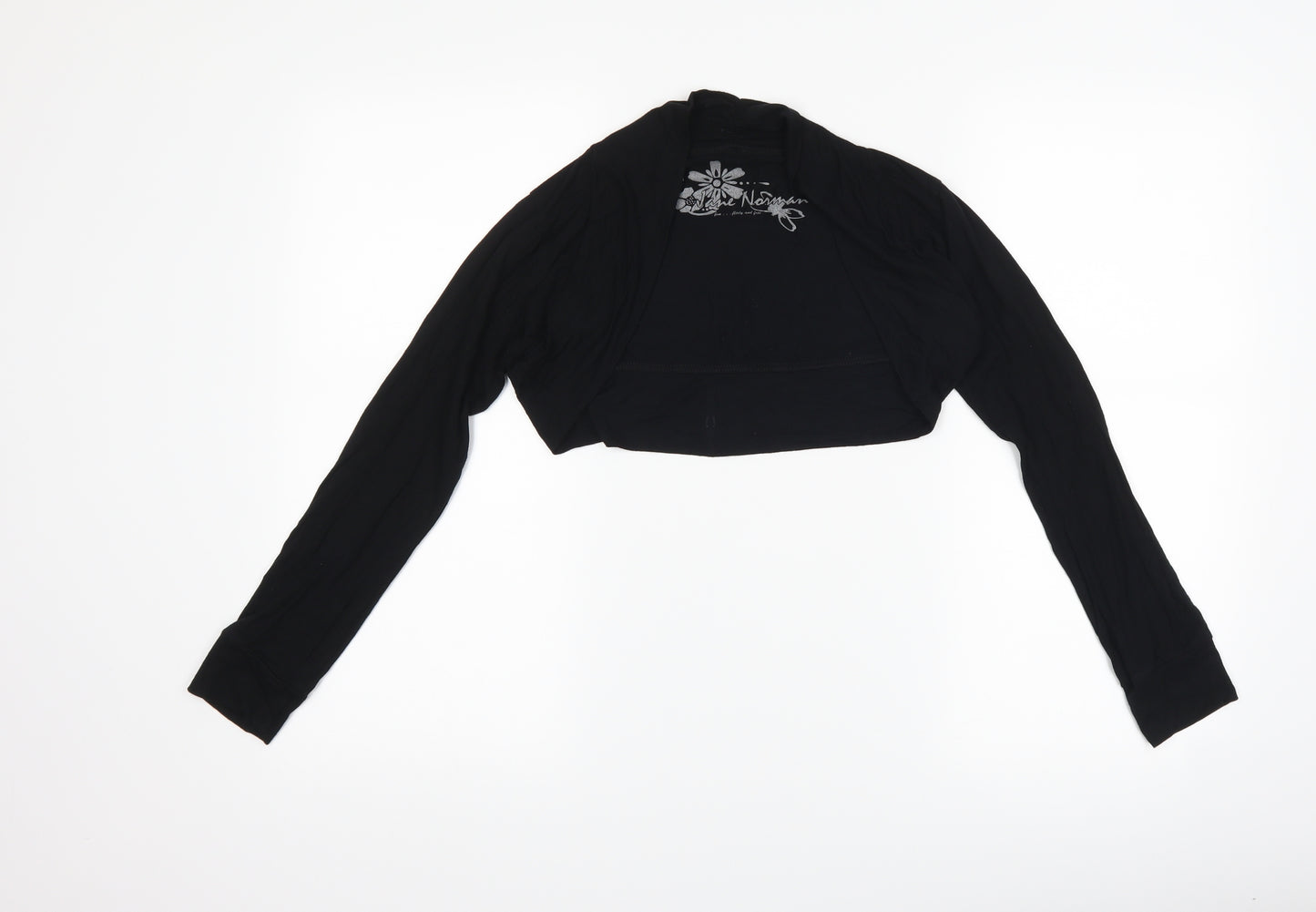 Jane Norman Womens Black   Shrug Jumper Size 12