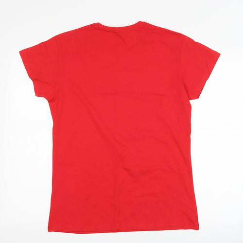 JHK Womens Red   Basic T-Shirt Size 2XL  - Reindeer