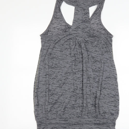 Select Womens Grey   Basic Tank Size 10  - peace
