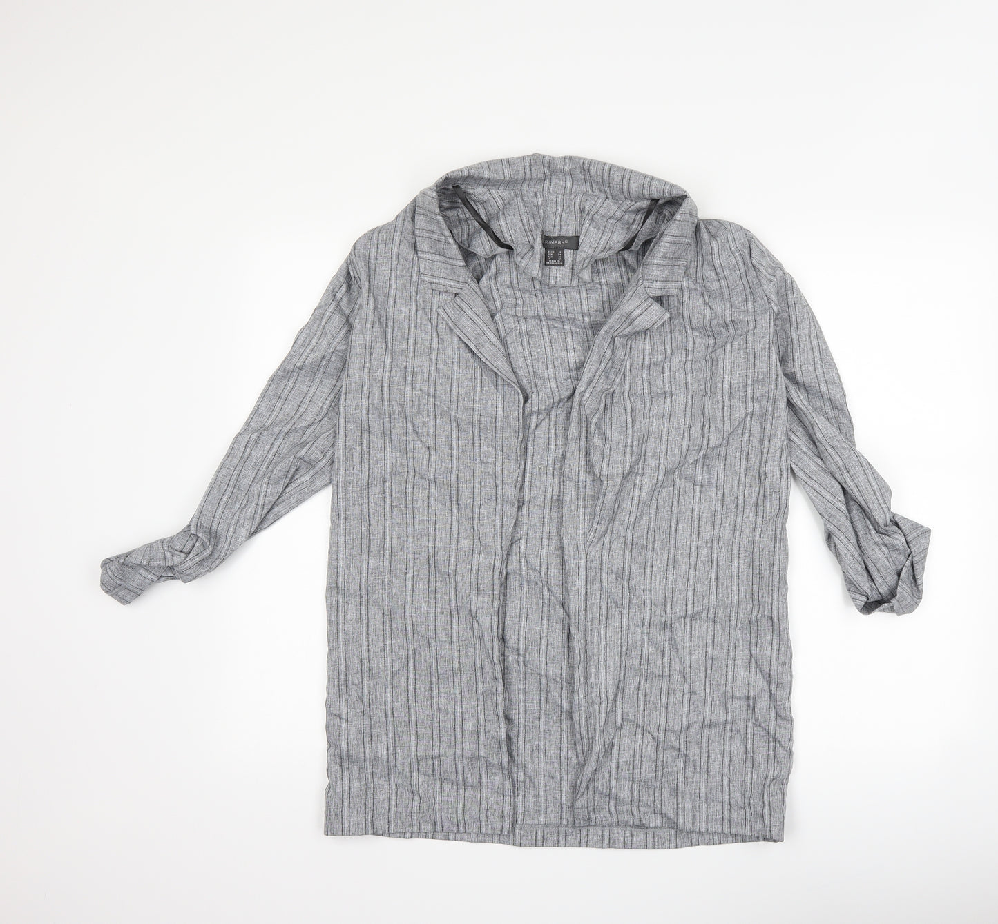 Primark Womens Grey Striped  Jacket  Size 10