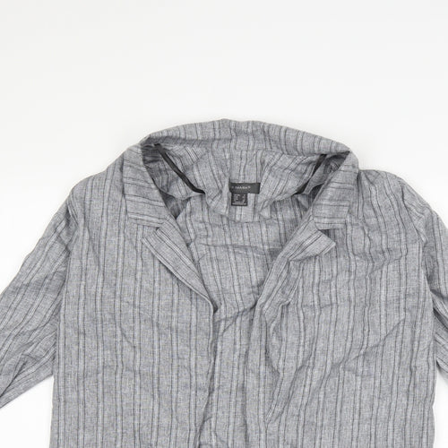 Primark Womens Grey Striped  Jacket  Size 10