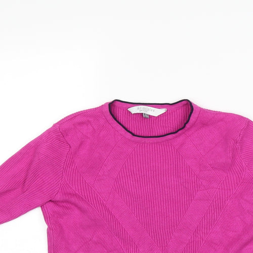 Principles Womens Pink   Basic T-Shirt Size 12