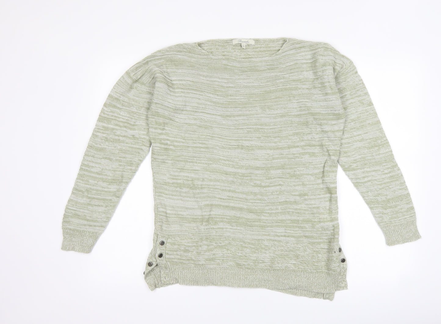 Peacocks Womens Green   Pullover Jumper Size M