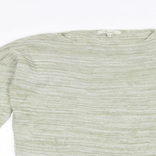 Peacocks Womens Green   Pullover Jumper Size M