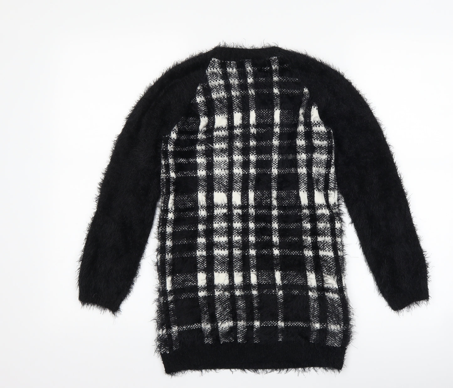 Tammy Girl Girls Black Check  Pullover Jumper Size 12-13 Years