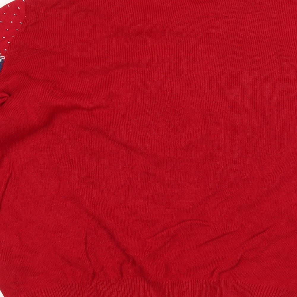 Numskull Mens Red Polka Dot  Pullover Jumper Size L  - Marvel Spiderman