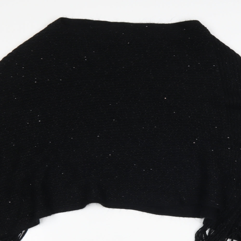 Matalan Womens Black   Jacket Poncho One Size