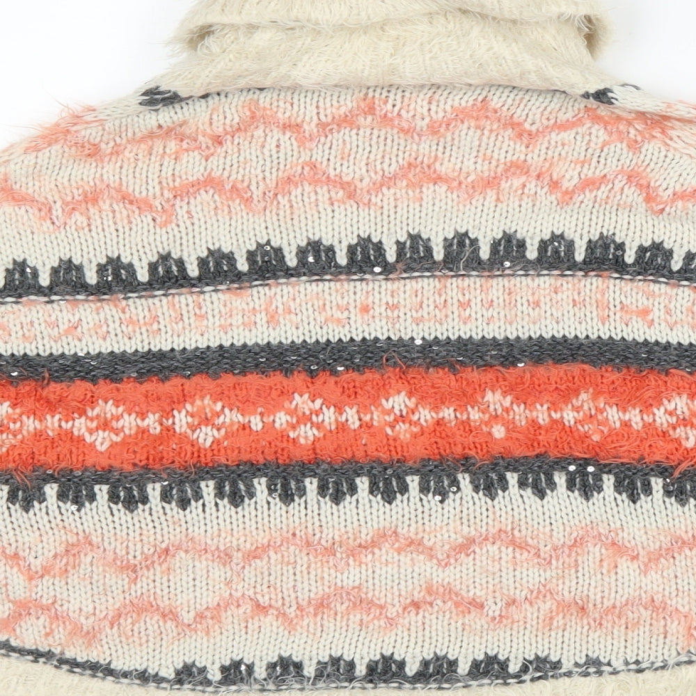 Tammy Girl Girls Beige Striped  Pullover Jumper Size 11-12 Years