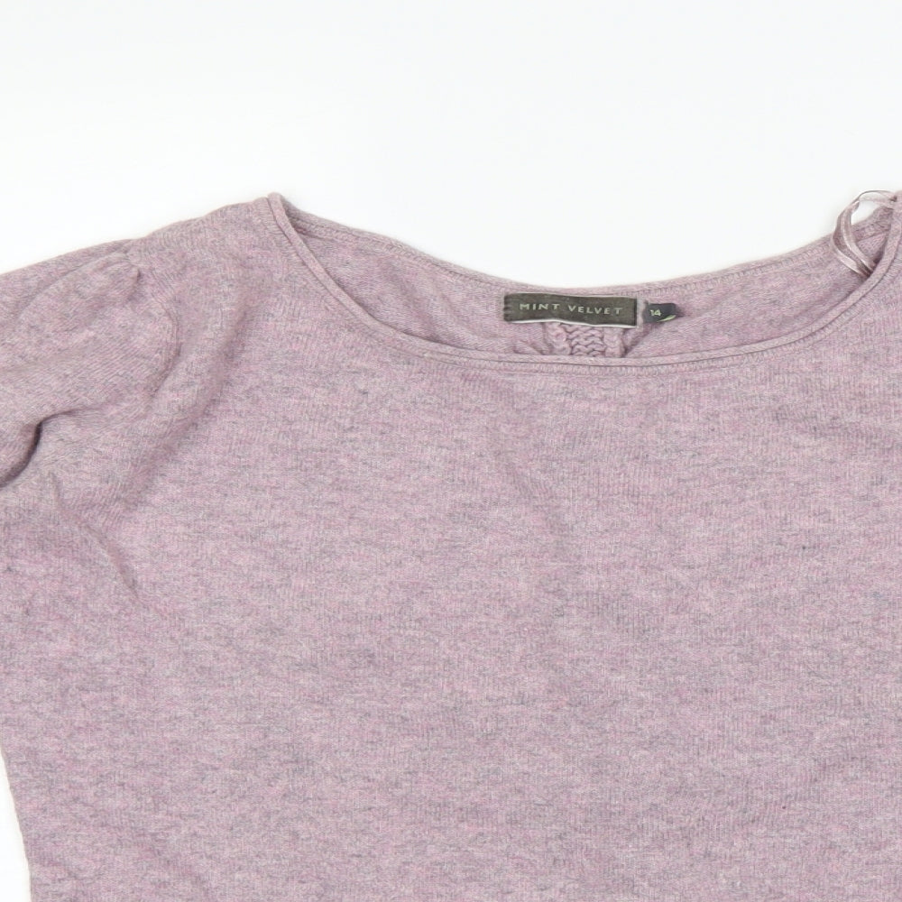Mint Velvet Womens Purple   Pullover Jumper Size 14