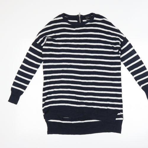 Atmosphere Womens Blue Striped  Pullover Jumper Size 10