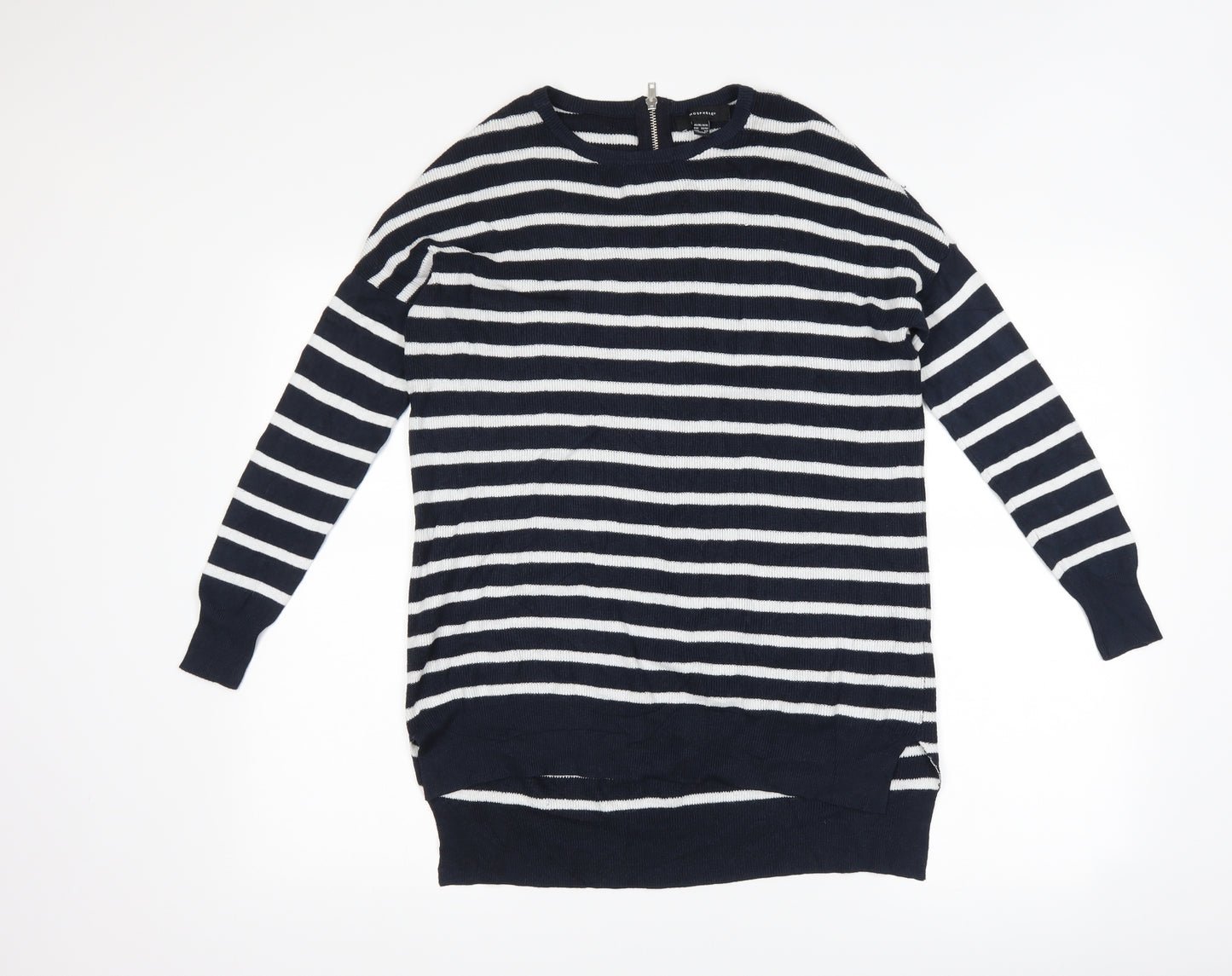 Atmosphere Womens Blue Striped  Pullover Jumper Size 10