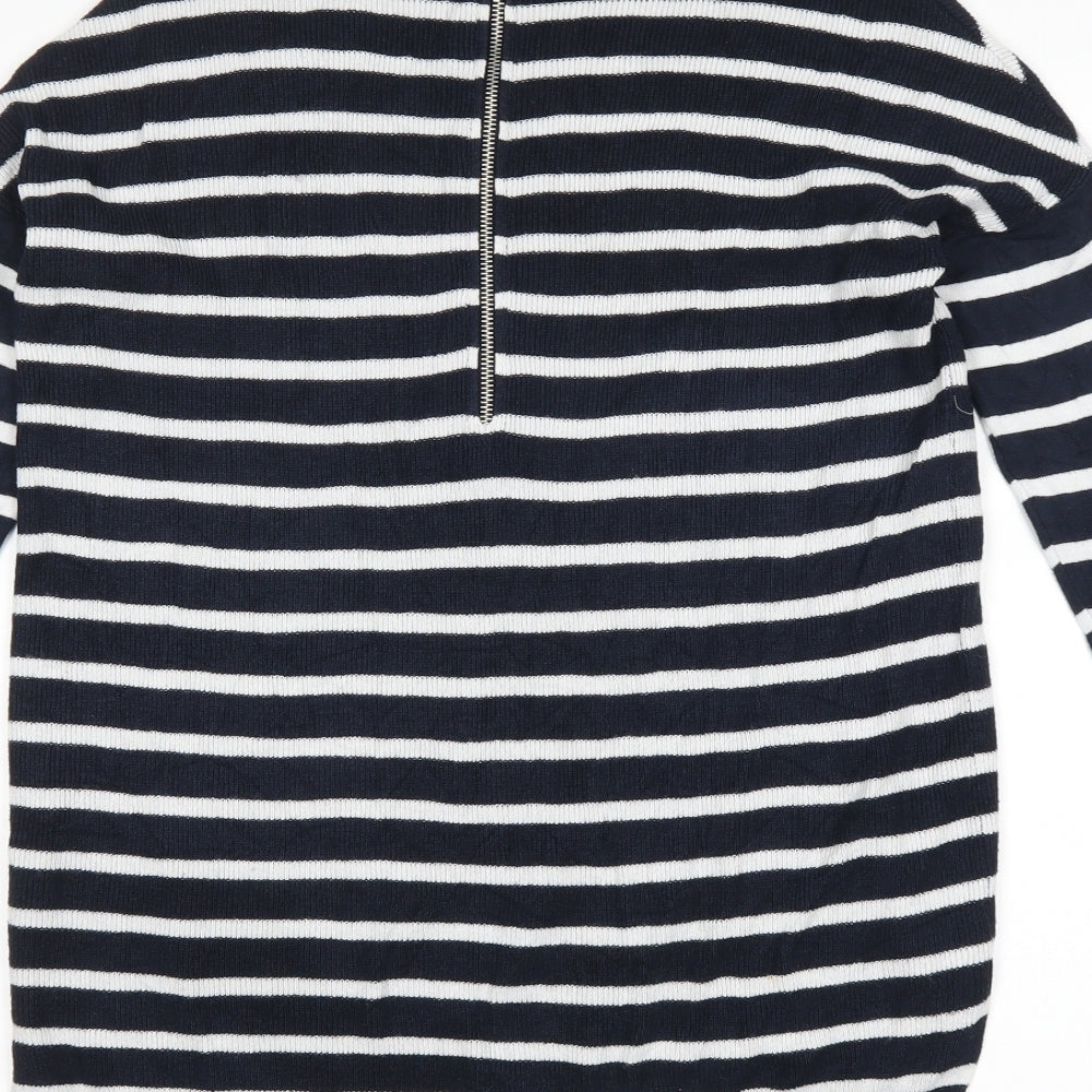 Atmosphere Womens Blue Striped  Pullover Jumper Size 10